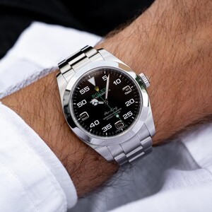 Rolex Air-King – Durable Stainless Steel Case & Bracelet