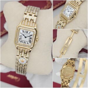 ساعة پانتير دو كارتييه - مرصعه بالكامل زركون