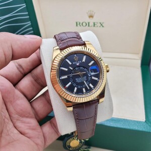 ساعة رولكس سكاي ديلر - جلد اوتوماتيك