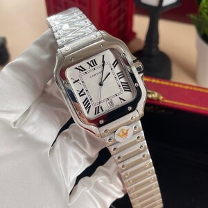 ساعة كارتييه سانتوس - ميناء أبيض