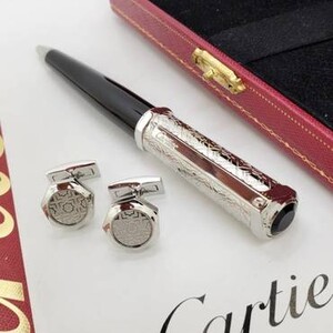 قلم وكبك كارتير سانتوس دومو - سداسي اسود