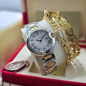 Cartier Ballon Watch & Luxury Bracelet - Medium Size