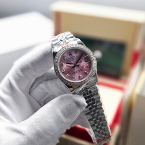 Rolex Datejust Automatic Watch - Silver Zircon