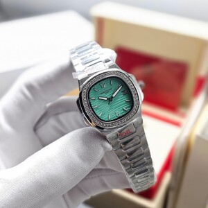 Patek Philippe Nautilus Watch - Diamond Bezel