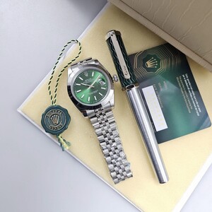 Rolex Datejust Watch with Luxury Pen - Sharp Bezel Automatic