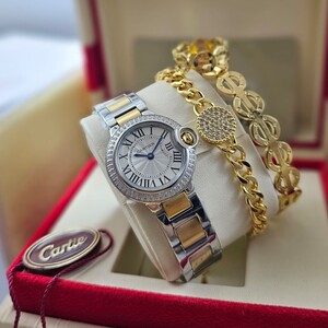 Cartier Ballon Bleu Watch & Bracelet - Small Size
