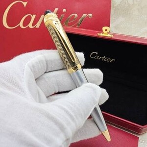 Cartier Pen - Black Stone Engraved Design