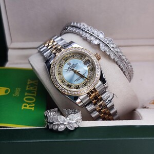 Rolex Datejust Watch - Diamond Set + Luxury Bracelet