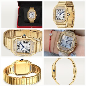 Cartier Santos de Zircon Watch