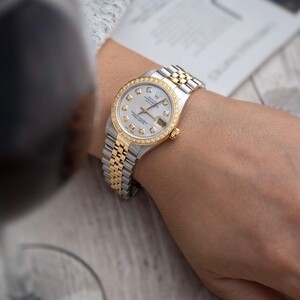 Rolex Datejust Watch - Pearl Zircon Bezel