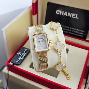 Chanel Première Watch with Van Cleef Bracelet - Gold