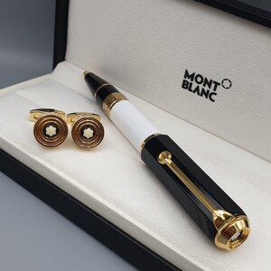 Montblanc Pen & Cufflinks Set - Dual Color