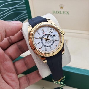 Rolex Sky-Dweller Watch - Rubber Strap Automatic