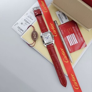 Cartier Santos Watch + Cartier Pen Set