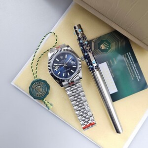 Rolex Datejust Watch Set with Montblanc Pen