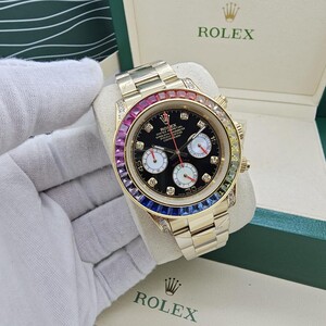 Rolex Daytona Cosmograph Watch - Full Diamond Piaget Automatic