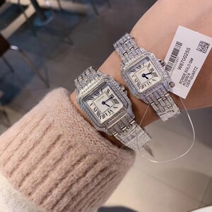 Cartier Panthère Watch - Premium Zircon - Sizes 22 & 27