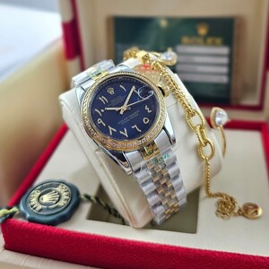 Rolex Datejust Watch - Arabic & Roman Numerals + Two Bracelets