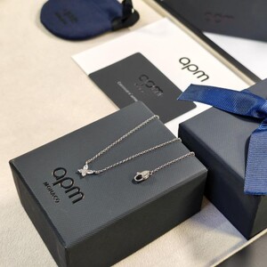 سلسال شكل فراشة  مع الملحقات - فضي | Silver Necklace