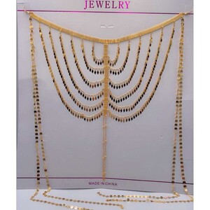 طقم ملكي ذهبي متكامل - بديل الذهب لا يسبب الحساسية لا يتغير لونه | Gold Jewelry Set