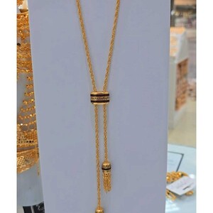 سلسال كريستال لامع - بديل الذهب لا يسبب الحساسية لا يتغير لونه | Silver Necklace