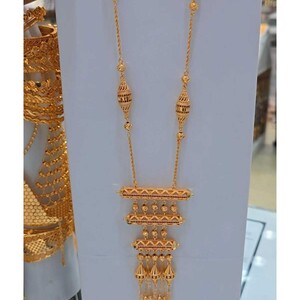 سلسال كريستال فاخر - بديل الذهب لا يسبب الحساسية لا يتغير لونه | Gold Necklace