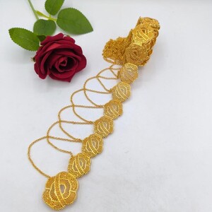 بناجر ملكي ذهبي فاخر - بديل الذهب لا يسبب الحساسية لا يتغير لونه | Silver Accessory