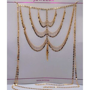 طقم أحجار ملونة - بديل الذهب لا يسبب الحساسية لا يتغير لونه | Multicolor Jewelry Set