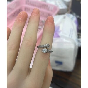 خاتم تاج مرصع زركون ذهبي وفضي | Ring - Gold | المقاسات: 5-10