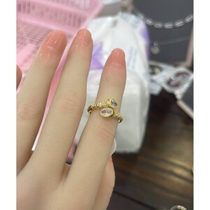 خاتم نجمة بحرية زركون ذهبي وفضي | Ring - Gold | المقاسات: 5-10