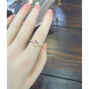 خاتم نجمة زركون ذهبي وفضي | Ring - Gold | المقاسات: 5-10