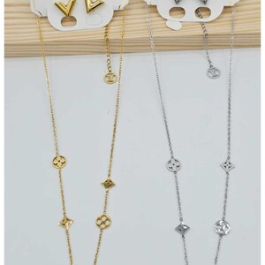 قلادة ذهبية مع تعليقة لؤلؤ أنيقة | Gold Necklace