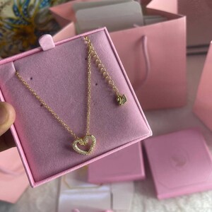 سلاسل ذهبية نسائية مرصّعة زركون 7 تصاميم | هدية فاخرة جاهزة | دائرة مرصّعة Accessory
