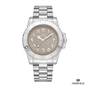 ساعة كوارتز ثنائية اللون بميناء أسود | Black Watch