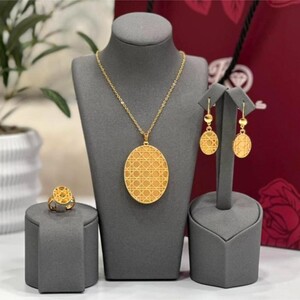 طقم الدائري بديل الذهب | Silver Jewelry Set