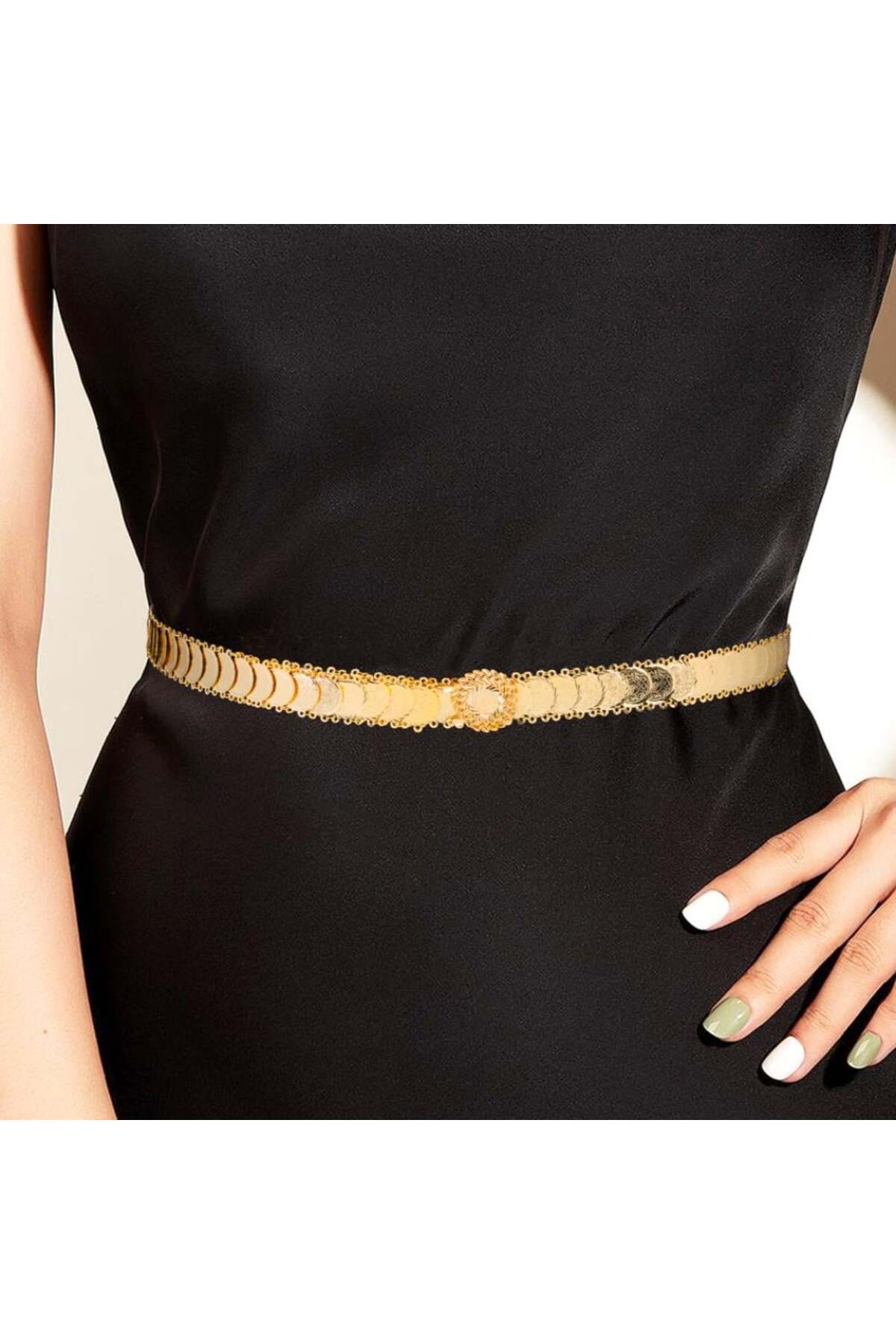حزام بديل الذهب جنيهات رص | Silver Accessory