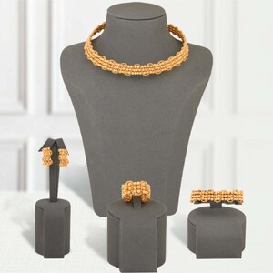 طقم بديل الذهب دوريكا الملكة لايسبب الحساسيه | Silver Jewelry Set