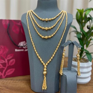 عقد سبحة ثلاث دور بديل الذهب | Silver Accessory